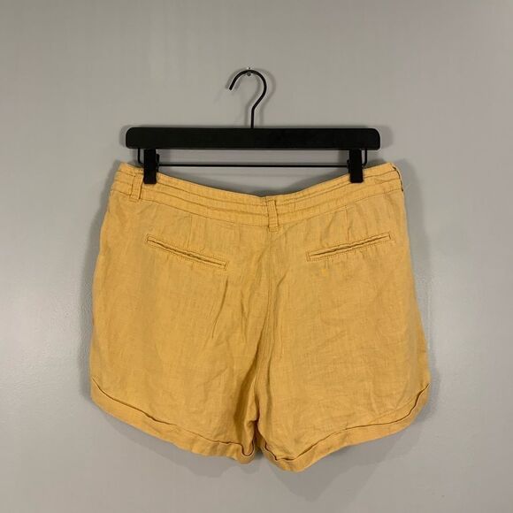 Atmosphere yellow 100% linen shorts UK size 12 - Picture 5 of 8